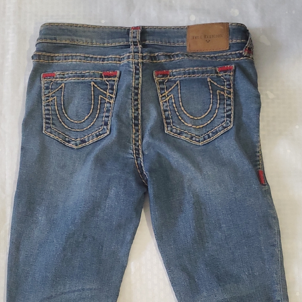 True Religion Halle Blue Skinny Jeans Sz 30